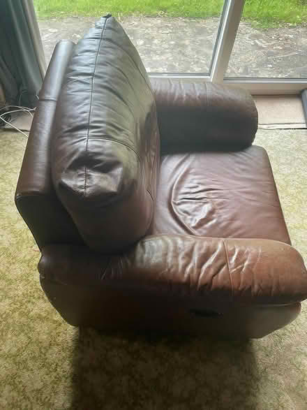 Photo of free Brown Leather Electric recliner (Monmouth) #1