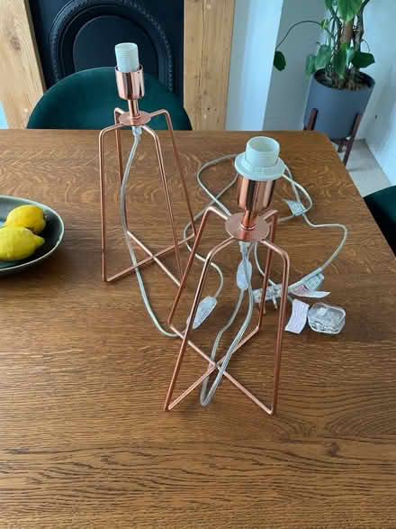 Photo of free Pair of copper table lamps (Wollaton NG9) #1