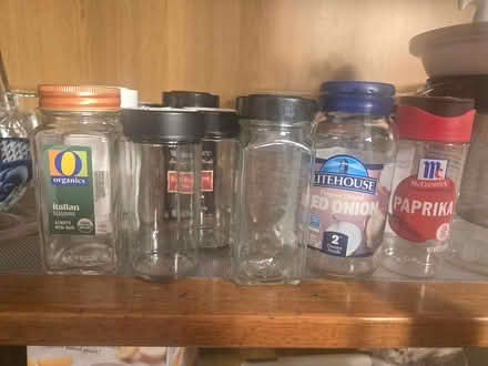 Photo of free lots of sanitized empty spice jars (By the Mountain View Caltrain) #1