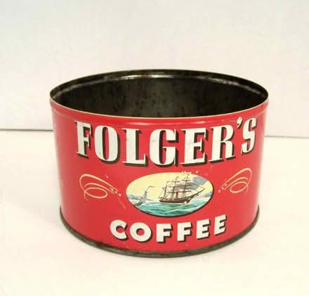 Photo of Folgers Coffee Tin (Rose City Park) #1