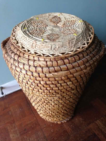 Photo of free 'Ali Baba' type wicker basket (Oakridge RG21) #3