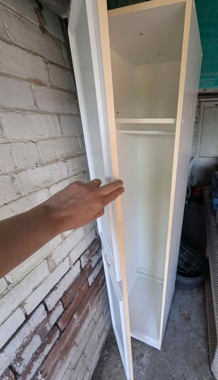 Photo of free White single wardrobe (Bents Green S11) #3