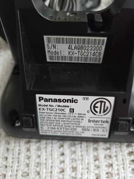 Photo of free Panasonic Cordless Phone Set (K2J0V1) #3