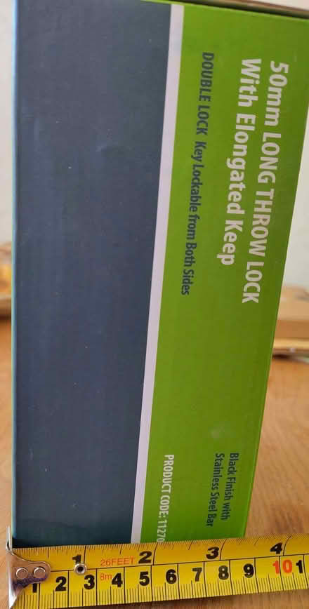 Photo of free Throw lock and elongated keep with keys (unused) (Macclesfield SK11) #2