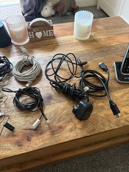 Photo of free assortment of various cables (WF12 Chickenley / Dewsbury.) #2