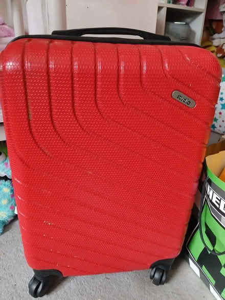 Photo of free Red suitcase on wheels (Cheddington LU7) #1