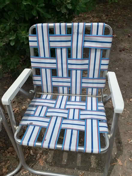 Photo of free Two vintage aluminum lawn chairs (Near downtown Walnut Creek) #2