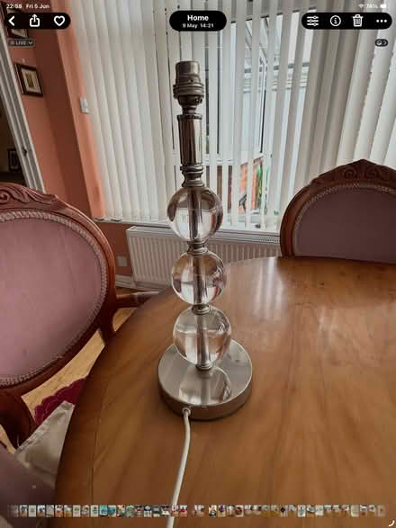 Photo of free GlassTable Lamp (Waldridge Park DH2) #1