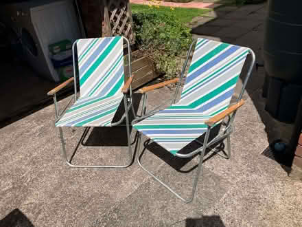Photo of free Pair of deck chairs (Offerton SK2) #1
