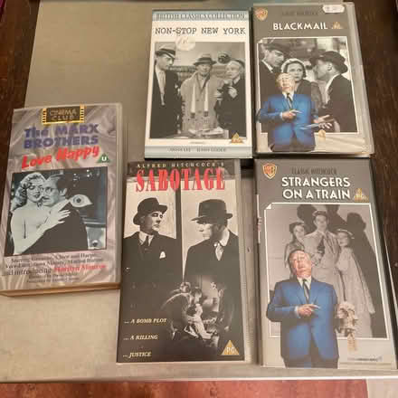 Photo of free 5 VHS video tape Hitchcock and other films (East Law DH8) #2