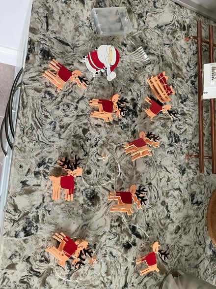 Photo of free Wooden santa and reindeer (Kempston) #1