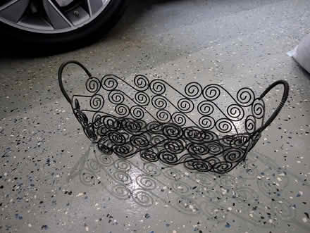 Photo of free Metal scroll basket (Cupertino/West San Jose) #1