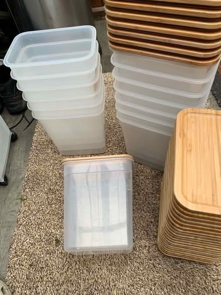 Photo of free Plastic storage containers x 15 with lids (Curdridge SO32) #1