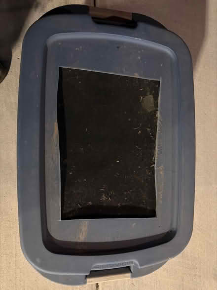 Photo of free 20 gallon Plastic Ultra Tote Box (Darien - near 75th x Cass Ave.) #3