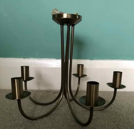 Photo of free candelabra 5 bulbs ceiling light (Aigburth L17) #2