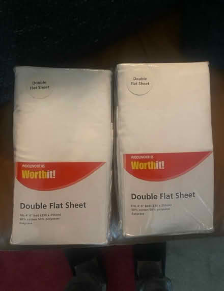 Photo of free 2 unused double sheets (Witney OX28) #1