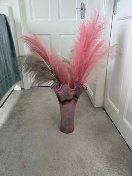Photo of free Pink vase and feathers (SK15) #1