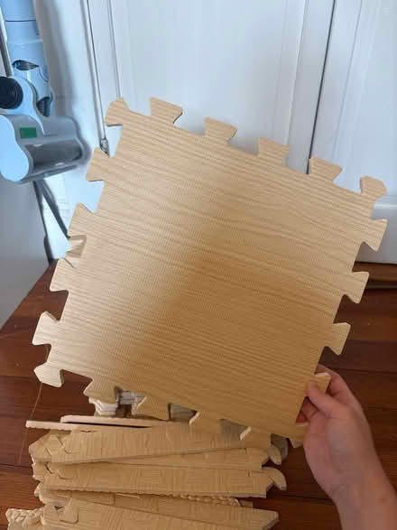 Photo of free Wood patterned foam tiles (Brighton near oak square) #1