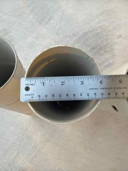 Photo of free 5 Plastic (Drain?) Tubes (Darien - near 75th x Cass Ave.) #2