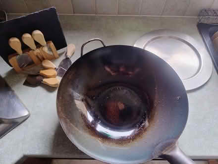 Photo of free Cheese board, wok, silver platter (Milborne Port) #1
