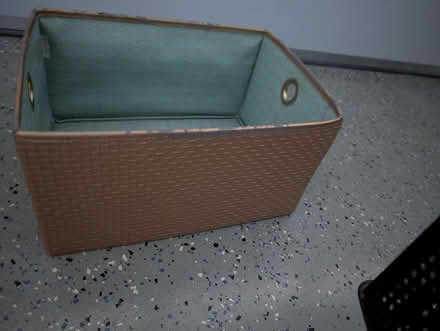 Photo of free Storage tote gold with cloth lining (Cupertino/West San Jose) #1