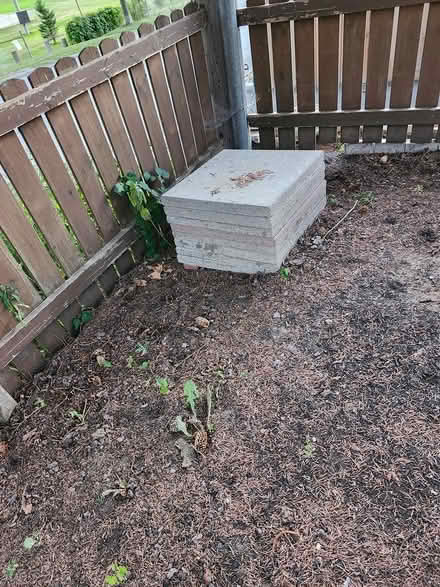 Photo of free 24" square patio stones (Just east of Vanier Pkwy) #2