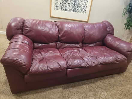 Photo of free Leather sofa and loveseat (Withamsville) #1