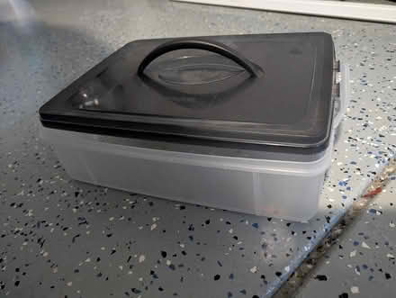 Photo of free Plastic tote with handle (Cupertino/West San Jose) #1