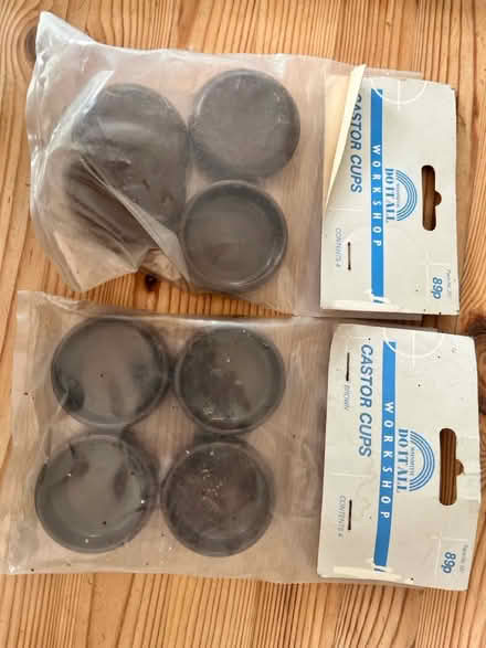 Photo of free 8 x castor cups (TW12 - Hampton Hill) #1