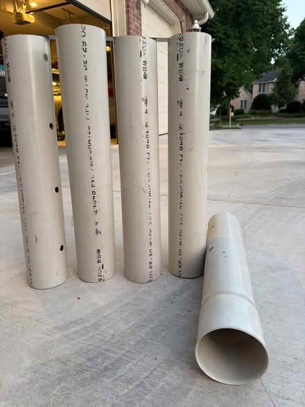 Photo of free 5 Plastic (Drain?) Tubes (Darien - near 75th x Cass Ave.) #3