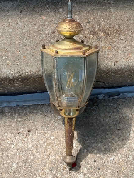 Photo of free Outdoor Brass Sconces (Brookland, DC) #1
