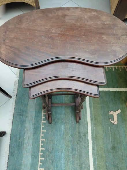 Photo of free Vintage nest of 3 tables (Farnham Common, SL2) #1