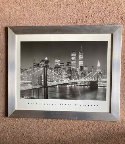 Photo of free Black & White Twin Towers/Brooklyn Bridge Print (50 x 40cm) (St James, South Elmham IP19) #1