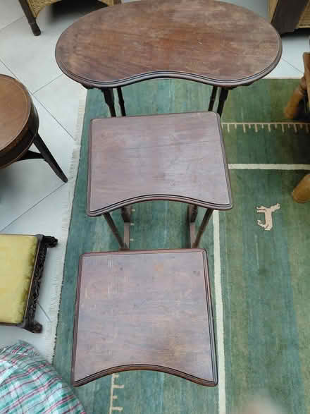 Photo of free Vintage nest of 3 tables (Farnham Common, SL2) #2