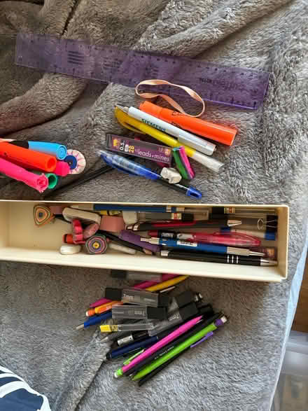 Photo of free Assorted pens,pencils, erasers etc (Pineview) #1