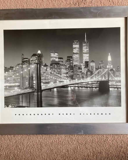 Photo of free Black & White Twin Towers/Brooklyn Bridge Print (50 x 40cm) (St James, South Elmham IP19) #2