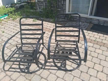 Photo of free Patio Chairs - swivel (2) (07075 - Wood Ridge) #1