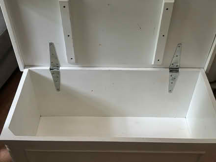 Photo of free white wooden toy box (BR6) #1