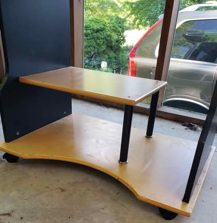 Photo of free Desk w/Keyboard Tray shelf Wheeled (Clarksburg) #3