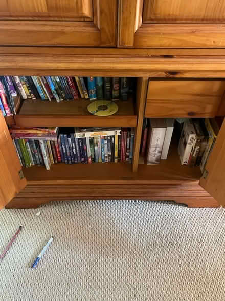 Photo of free Wood entertainment center (East End Alameda) #3