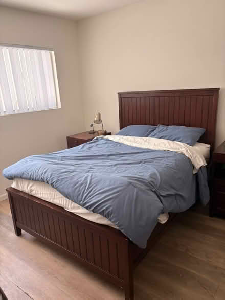 Photo of free Bed Frame and Matching End Tables (Westwood) #1
