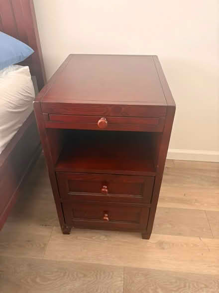 Photo of free Bed Frame and Matching End Tables (Westwood) #4