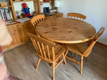 Photo of free Round Pine Table & 4 Chairs (Perth PH1) #2