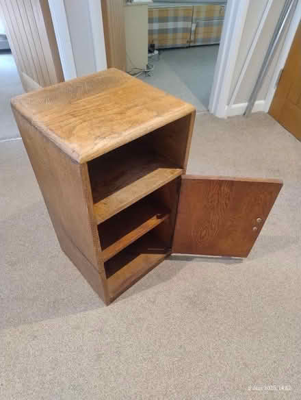 Photo of free Oak/hardwood bedside cabinet (Dursley GL11) #2