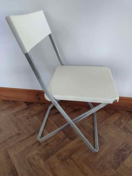Photo of free IKEA JEFF White Folding Chair (Pokesdown BH5) #1