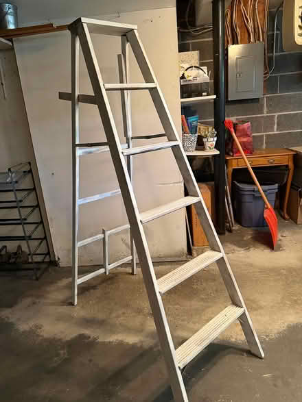 Photo of free 6 ft Wooden Ladder (downtown area Ridgewood NJ) #2