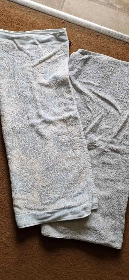 Photo of free 2 pale blue towels (Upper Weston, Bath) #1
