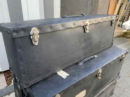 Photo of free Boxes (trunks) narrow long + wheels (Dunfermline KY11) #2