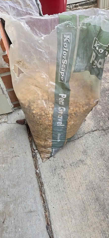 Photo of free 1/2 bag of pea gravel (Bowie) #1
