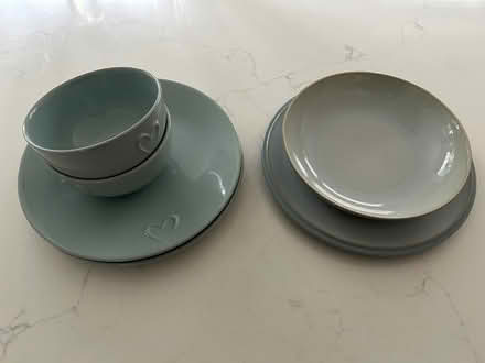 Photo of free Light blue plates x 6 (Shenley WD7) #1